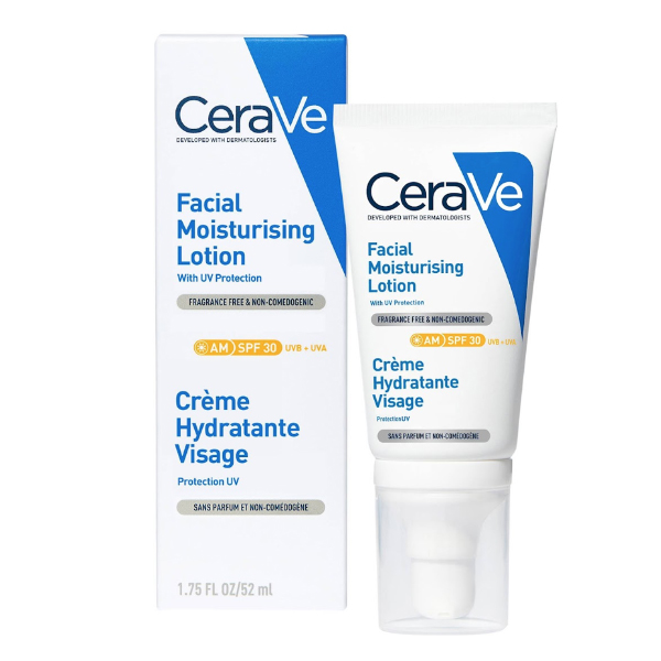CERAVE LOCIÓN HIDRATANTE ROSTRO SPF30 PIEL SECA (52ML)	