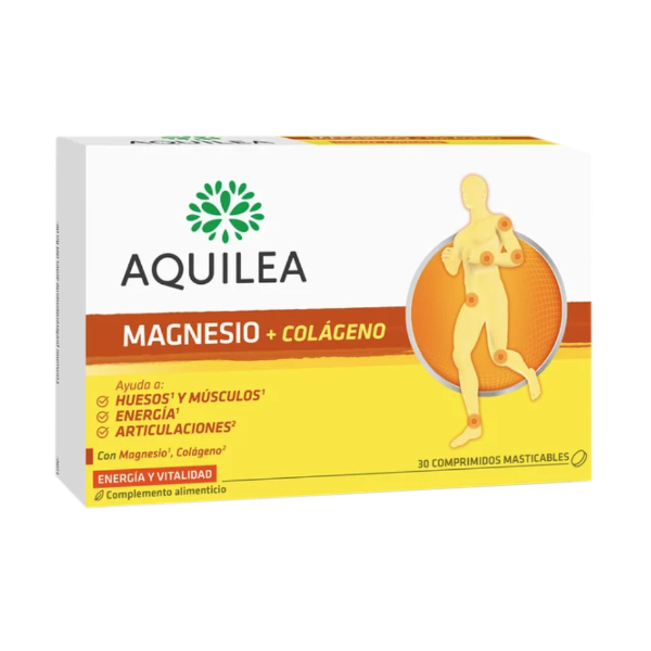 AQUILEA MAGNESIO + COLÁGENO MASTICABLE (30 COMPRIMIDOS)