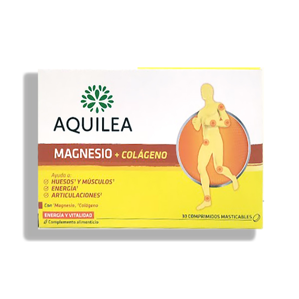 AQUILEA MAGNESIO + COLÁGENO MASTICABLE (30 COMPRIMIDOS)