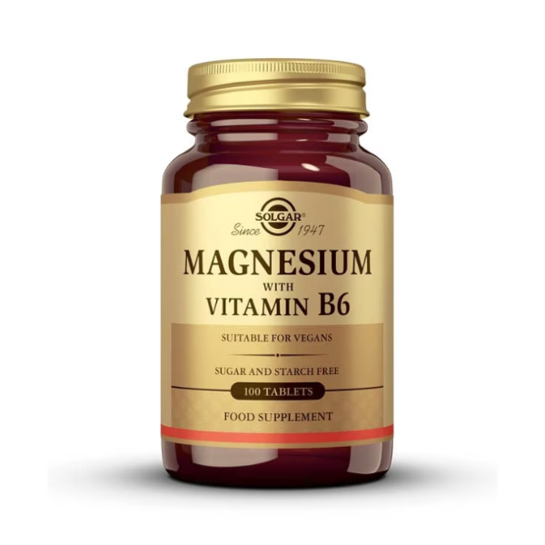 SOLGAR MAGNESIO CON VITAMINA B6 (100 CAPSULAS)