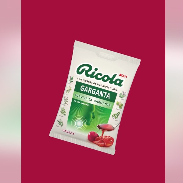 RICOLA MAX GARGANTA CEREZA BOLSA (68G)