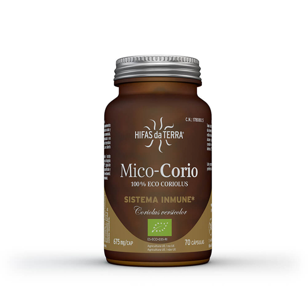HIFAS DA TERRA Mico Corio HDT (70 Cápsulas 675mg)