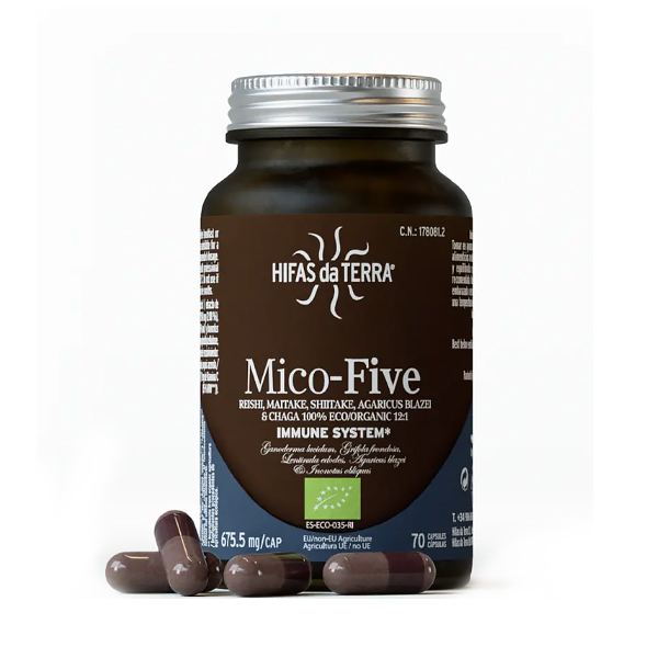 HIFAS DA TERRA MICO FIVE CON CHAGA (70 CAPS.VEGETALES)