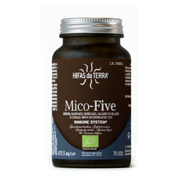 HIFAS DA TERRA MICO FIVE CON CHAGA (70 CAPS.VEGETALES)