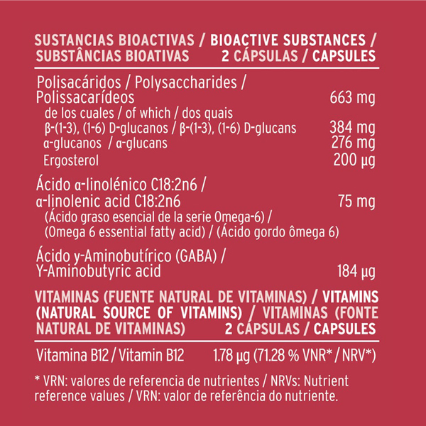 HIFAS DA TERRA Mico Shii Shiitake HDT (Cápsulas de 620mg)
