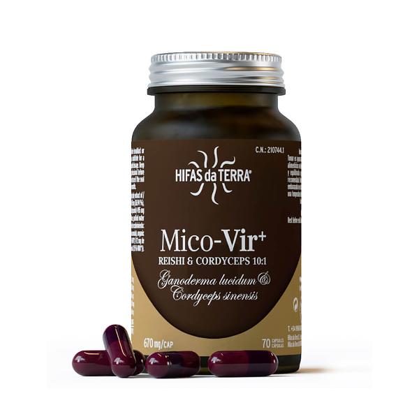 HIFAS DA TERRA MICO-VIR HDT Reishi-Cordyceps (70 CAPS.VEGETALES)