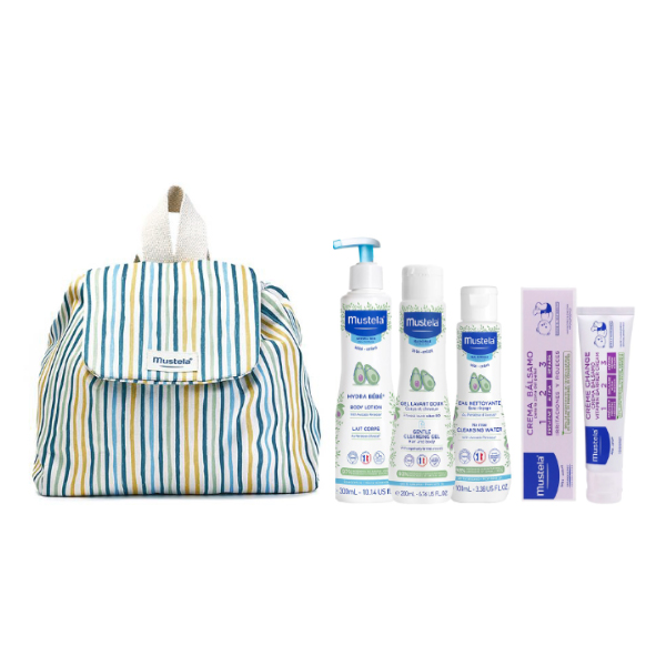 MUSTELA MOCHILA Little Moments Rayas