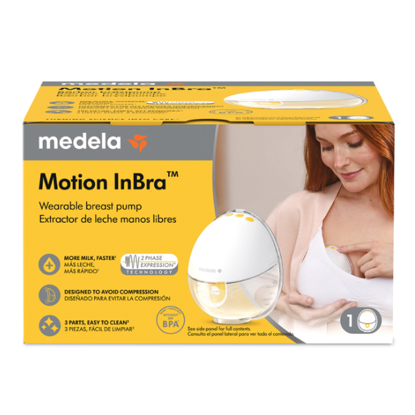 MEDELA MOTION IN BRA SACALECHES PORTATIL SIMPLE  (1 UNIDAD) NOVEDAD!