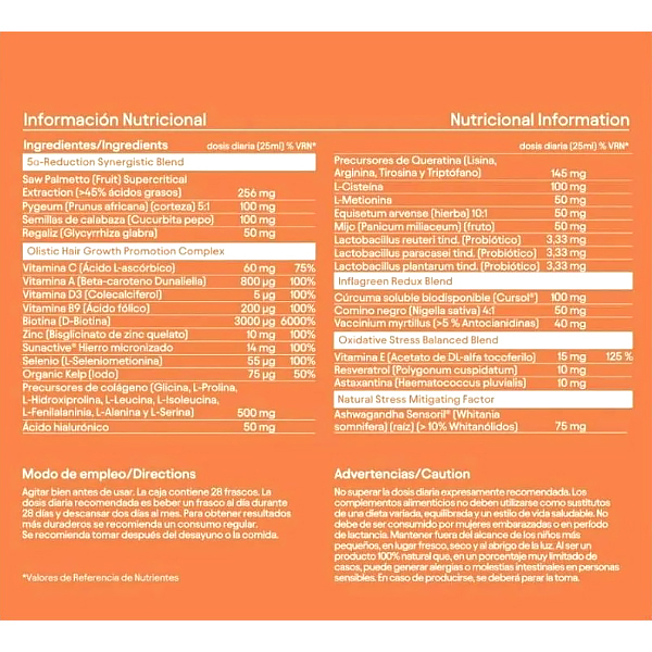 OLISTIC MUJER PACK 3 MESES (28 Frascos x 3 Cajas) 