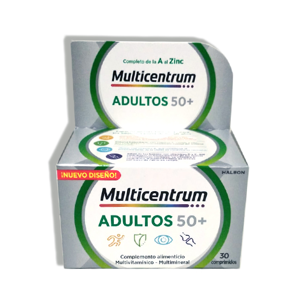 HALEON MULTICENTRUM ADULTOS 50+ (30 COMPRIMIDOS)		