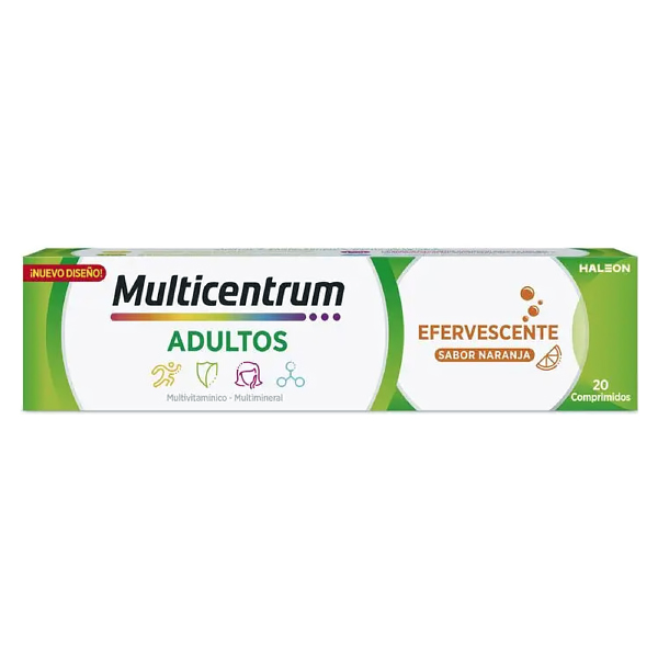 HALEON MULTICENTRUM ADULTOS EFERVESCENTE (20COMP. EFERVESCENTES)