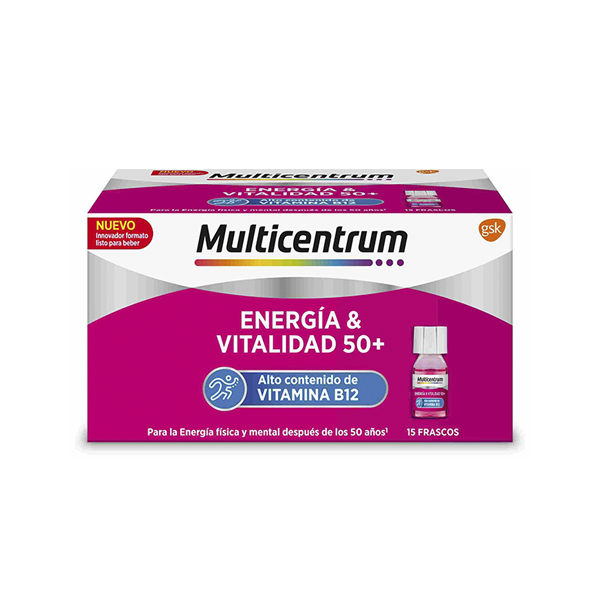 HALEON MULTICENTRUM ENERGIA Y VITALIDAD 50+ (15 FRASCOS)