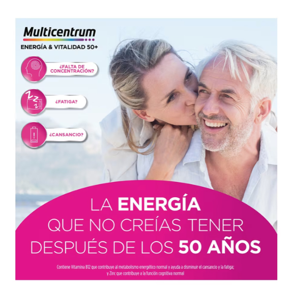 HALEON MULTICENTRUM ENERGIA Y VITALIDAD 50+ (15 FRASCOS)