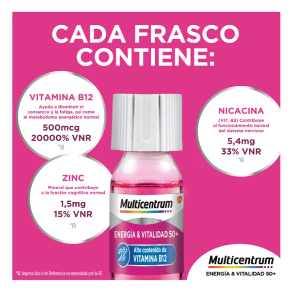 HALEON MULTICENTRUM ENERGIA Y VITALIDAD 50+ (15 FRASCOS)