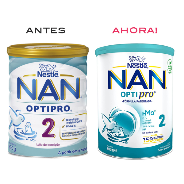 Nestle Nan Optipro 2 Leche Continuación +6m Pack 2x600gr