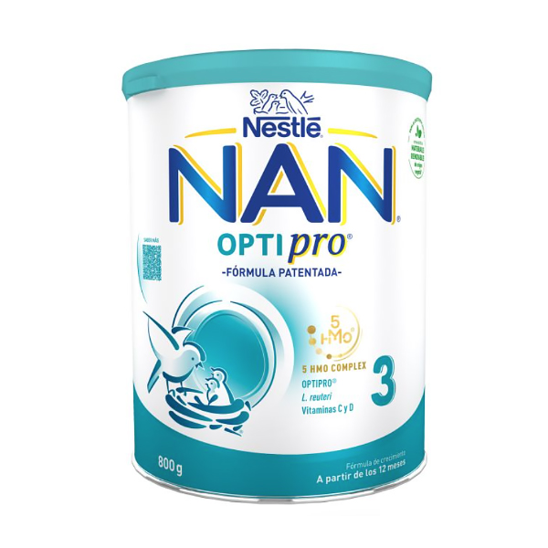 NESTLÉ NAN 3 OPTIPRO LECHE CRECIMIENTO (800g)