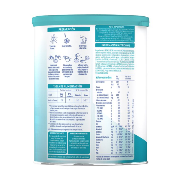 NESTLÉ NAN 3 OPTIPRO LECHE CRECIMIENTO (800g)