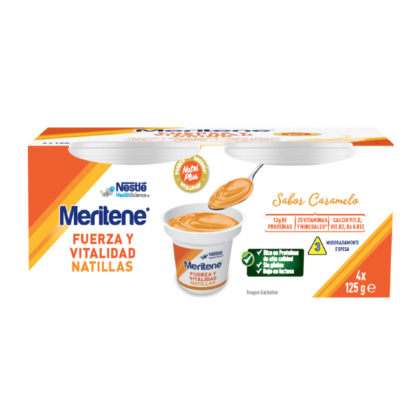 MERITENE NATILLAS CARAMELO (4 UNIDADES X 125G) NOVEDAD!