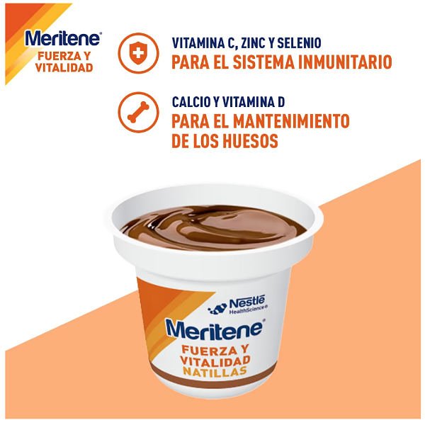 MERITENE NATILLAS CHOCOLATE (4 UNIDADES X 125G) NOVEDAD!