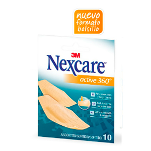 Nexcare Active 360º Tiras surtidas (10 bolsillo)