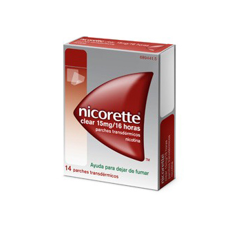 NICORETTE CLEAR 15MG/16 HORAS PARCHES TRANSDERMICOS (14 parches)