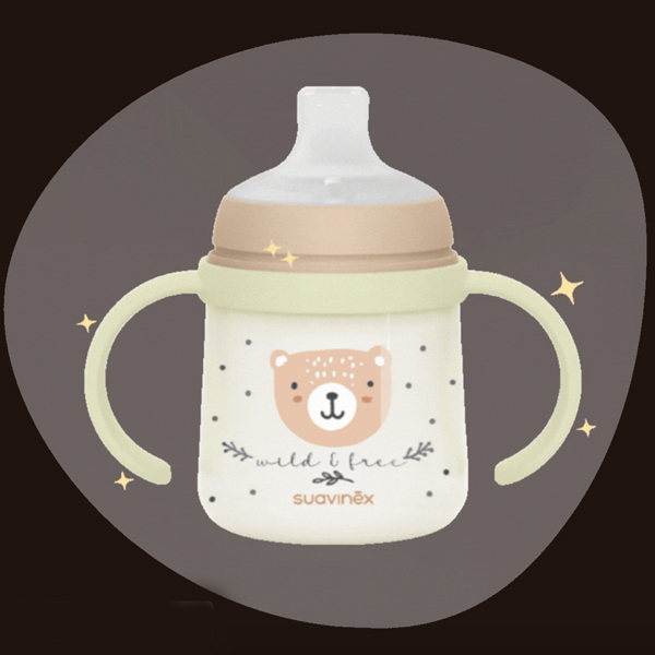 SUAVINEX NIGHT & DAY BIBERÓN ASAS BRILLO OSCURIDAD +6M (150ML)