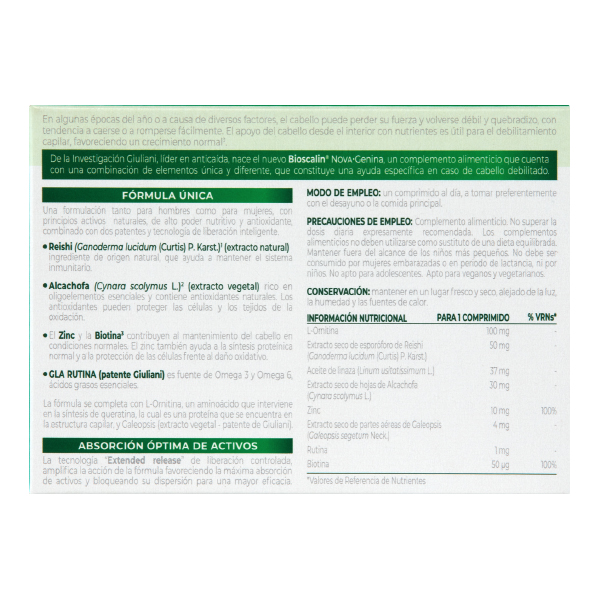 BIOSCALIN NOVA•Genina (30 cápsulas)