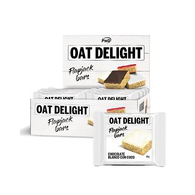 OAT DELIGHT FLAPJACK Choco Blanco/coco (16 barritas)