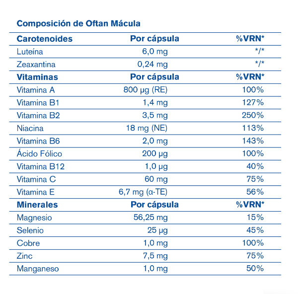 ESTEVE OFTAN MACULA (90caps)