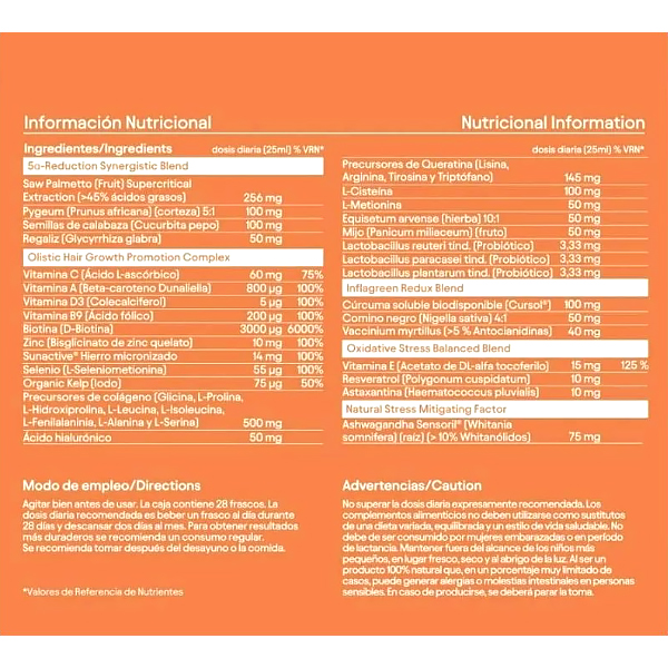 OLISTIC MUJER (28 Frascos x25ml)