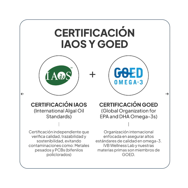 IVB WELLNES OMEGA 3 RICO EN DHA VISIÓN Y SALUD CEREBRAL (30 CAPSULAS)