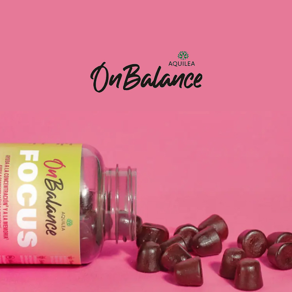 AQUILEA ON BALANCE FOCUS SABOR CEREZA (60 GUMMIES VEGANOS)