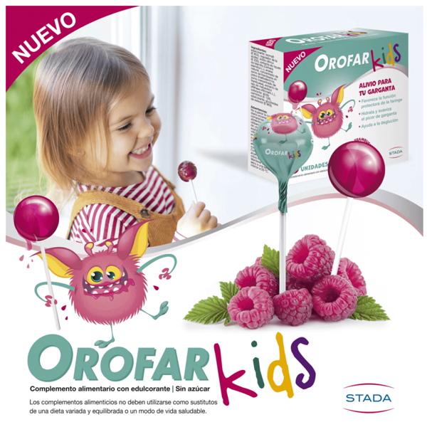 STADA OROFAR KIDS PIRULETA DOLOR GARGANTA (1 UNIDAD)