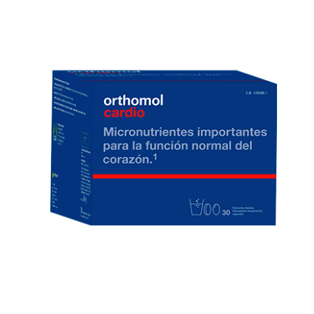 COBAS LABORATORIO ORTHOMOL CARDIO GRANULADO (30 SOBRES +COMPRIMIDO + CAPS.)