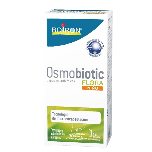BOIRON OSMOBIOTIC FLORA NIÑO +3 AÑOS (12 SOBRES BUCODISPENSABLES X 1,6G)