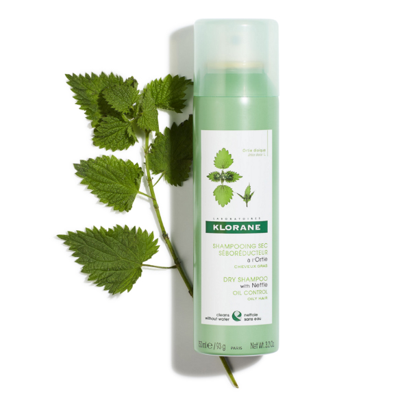 KLORANE PACK CHAMPÚ SECO SEBORREGULADOR ORTIGA (2 UNIDADES x 150ml)	