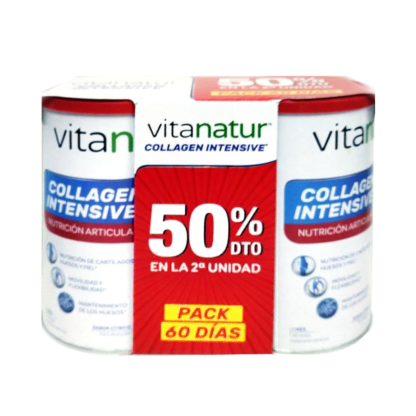 VITANATUR PACK COLLAGEN INTENSIVE NUTRICIÓN ARTICULAR SABOR CÍTRICO (2 BOTES x 360g)
