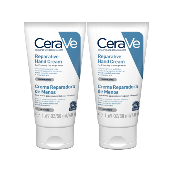 CERAVE PACK CREMA REPARADORA DE MANOS PIEL SECA (2 UNIDADES X 50ML)
