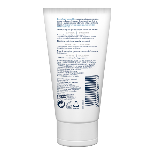 CERAVE PACK CREMA REPARADORA DE MANOS PIEL SECA (2 UNIDADES X 50ML)