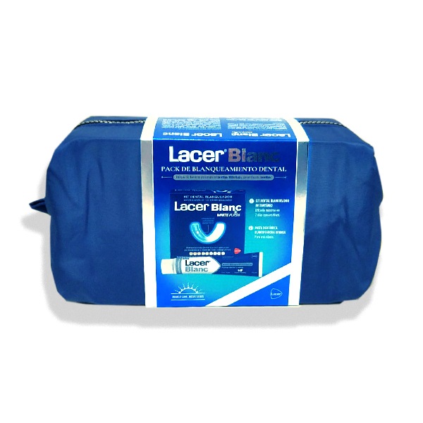 LACER PACK DE BLANQUEAMIENTO DENTAL (KIT FLASK WHITE + PASTA DENTAL + NECESER)