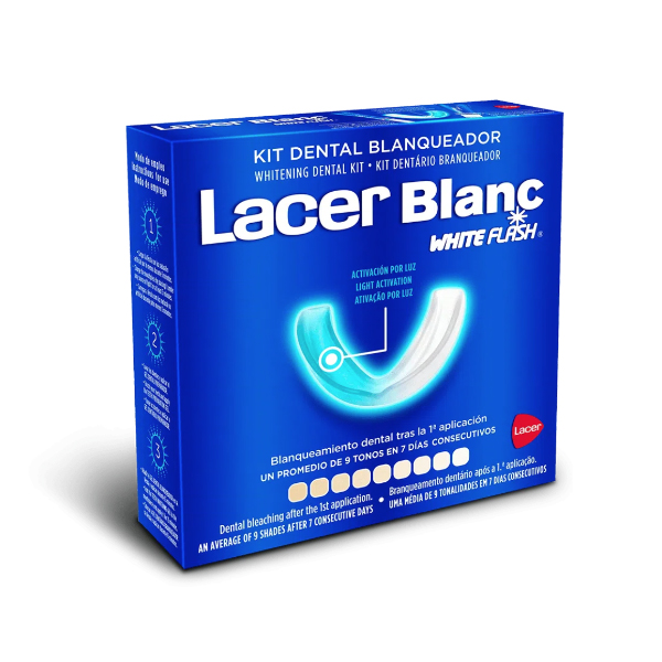 LACER PACK DE BLANQUEAMIENTO DENTAL (KIT FLASK WHITE + PASTA DENTAL + NECESER)