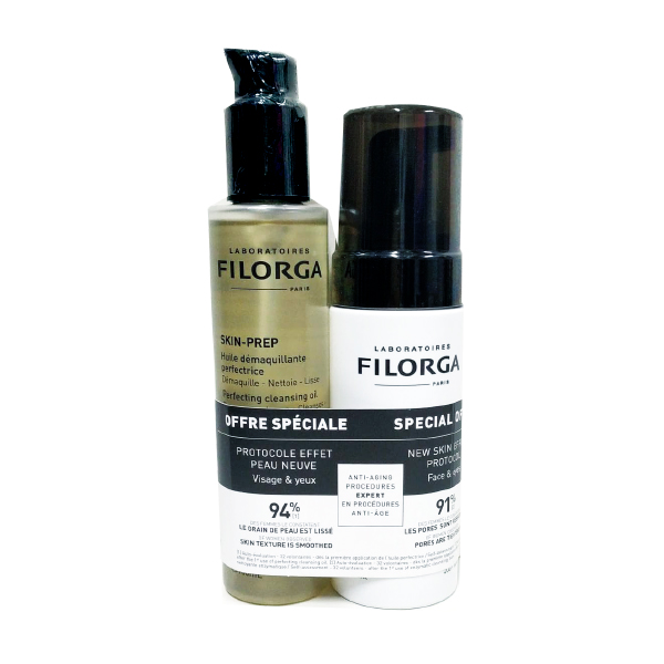 FILORGA PACK DOBLE LIMPIEZA CLEANSING OIL (150ML) + ESPUMA CLEANSER ENZIMATIC (150ML)