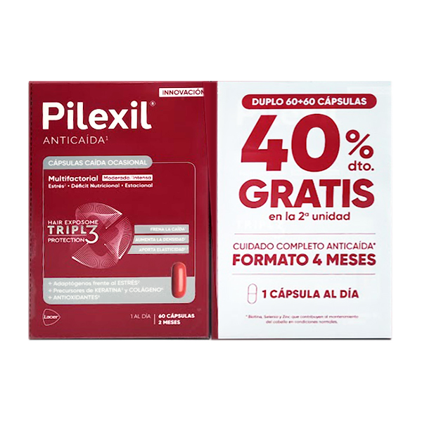 PILEXIL PACK DUPLO CAIDA OCASIONAL (2 UNIDADES X 60CAPSULAS)