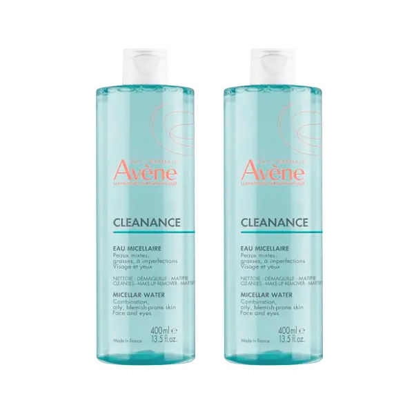 AVÈNE PACK DUPLO CLEANANCE AGUA MICELAR (2 UNIDADES X 400ML)