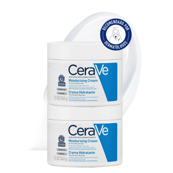 CERAVE PACK DUPLO CREMA HIDRATANTE TARRO (340g x 2 UNIDADES)	