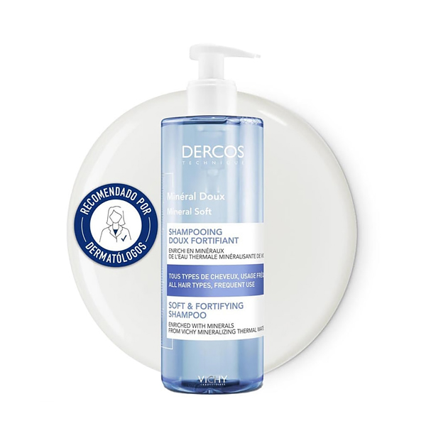 VICHY PACK DUPLO DERCOS CHAMPÚ MINERAL (2 UNIDADES X 400ML)