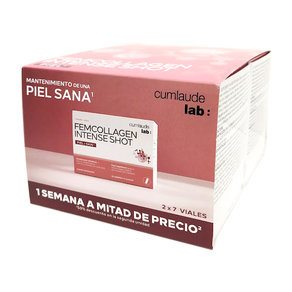 CUMLAUDE LAB PACK DUPLO FEMCOLLAGEN INTENSE SHOT (2 UNIDADES X 7 VIALES)
