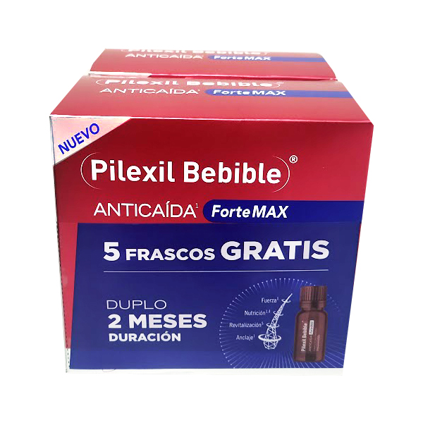 PILEXIL PACK DUPLO FORTE MAX BEBIBLE (30 AMPOLLAS +30 AMPOLLAS) + 5 AMPOLLAS DE REGALO! 