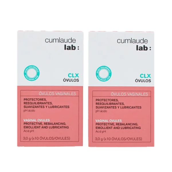 CUMLAUDE LAB PACK DUPLO OVULOS CLX (2 X 10 UNIDADES)