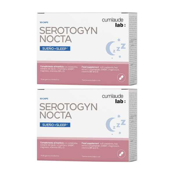 CUMLAUDE LAB PACK DUPLO SEROTOGYN NOCTA (30 CAPSULAS X 2 UNIDADES) + 2 SEMANAS DE REGALO!
